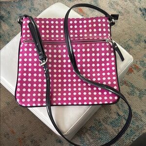 Merona Pink Polka Dot Crossbody Bag